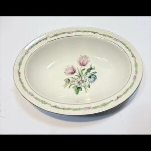 Theodore Haviland New York "Garden Flowers" oval serving bowl